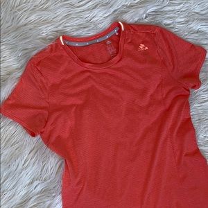 Adidas slim for workout tee. Salmon. Sz Medium